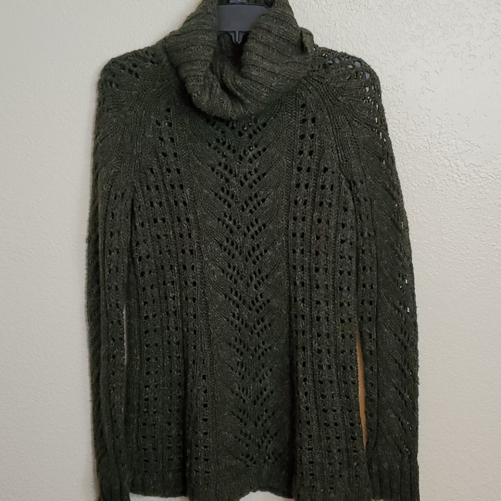 Sleeping on Snow Green Eldora Turtleneck Sweater